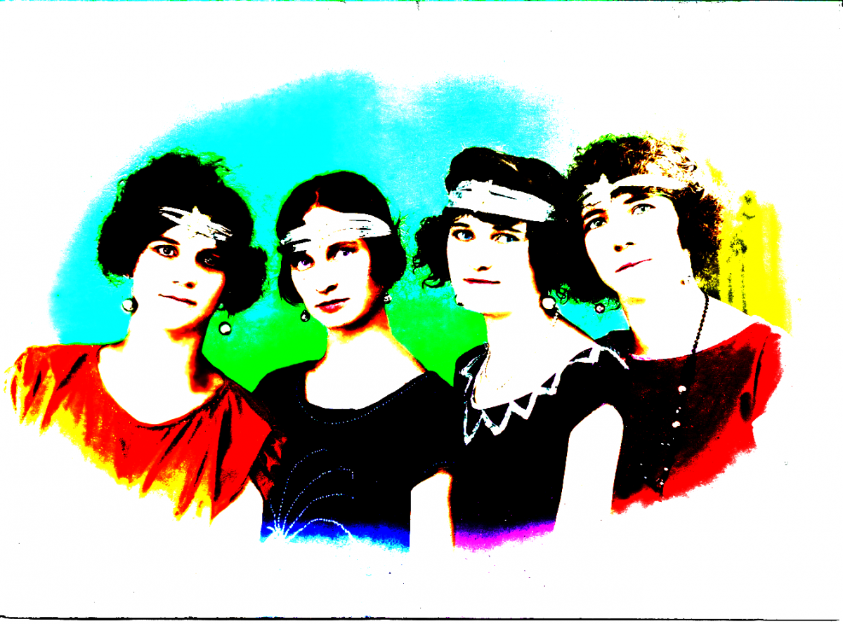 Colorização de uma foto de família, 1929